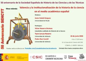 Actividad de la SEHCYT en Valencia (50 aniversario)
